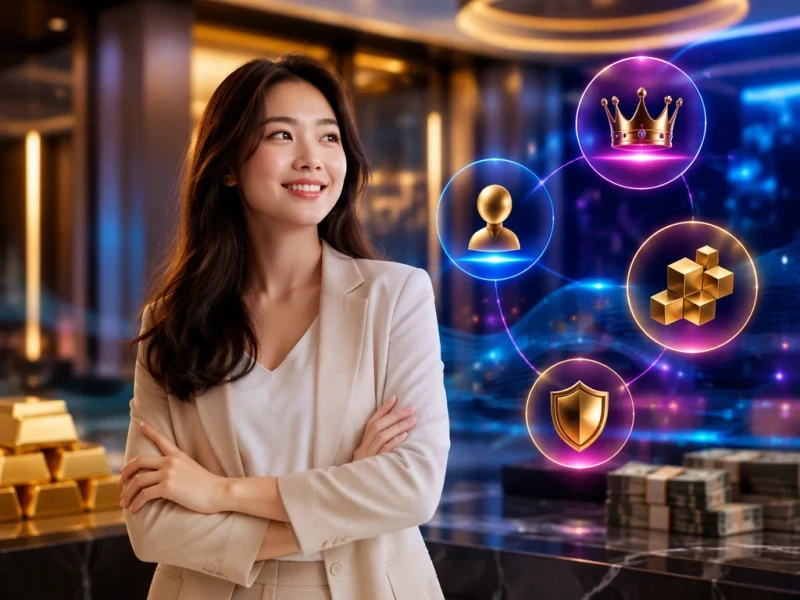 Bốn nhóm ưu đãi premium platform được mô tả bằng bốn món quà tặng trừu tượng khác nhau trên nền tối