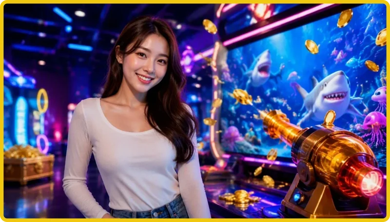 dan-ca-vang-boi-trong-dai-duong-neon-voi-hieu-ung-dan-ban-sang-ruc Đàn cá vàng bơi trong đại dương neon với hiệu ứng đạn bắn sáng rực