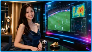 Minh họa bảng so sánh tỷ lệ giữa hai đội bóng trong giao diện phân tích kèo bóng đá
