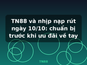 TN88 và nhịp nạp rút ngày 10/10: chuẩn bị trước khi ưu đãi về tay - TN88
